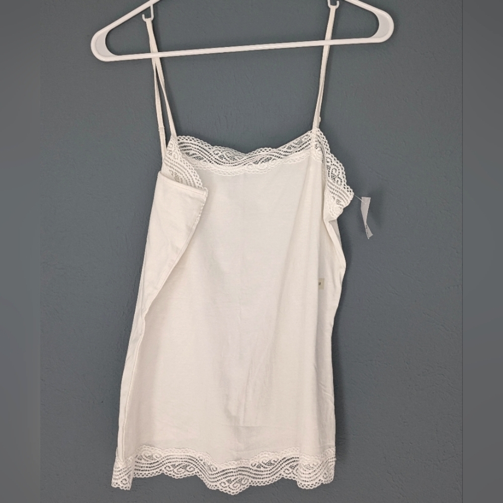 Ann Taylor White Cream Lace Camisole M NWT